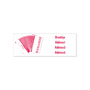 Tampon Auto-encreur Illustration d'accordion