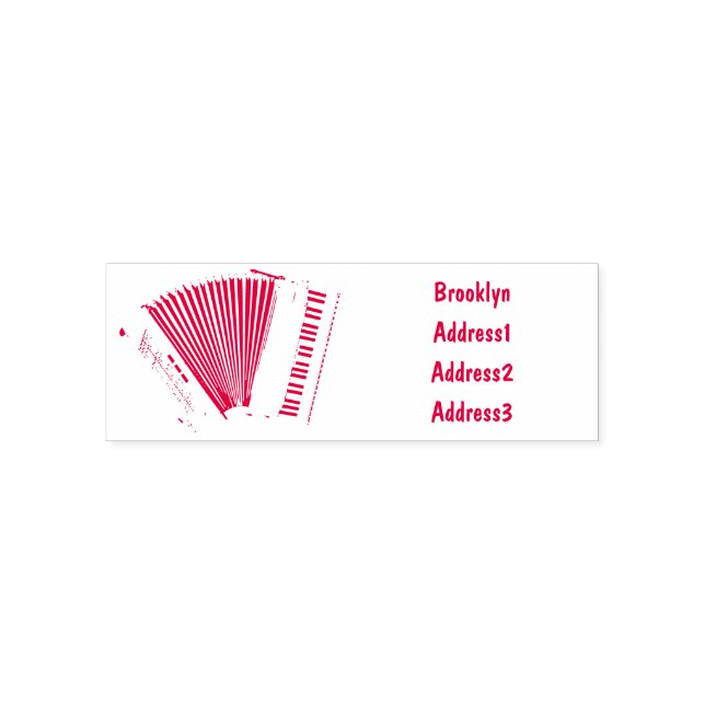 Tampon Auto-encreur Illustration d'accordion (Design)