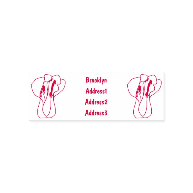 Tampon Auto-encreur Illustration de Bok choy (Design)