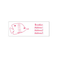 Illustration de cartoon de poisson papillon mignon