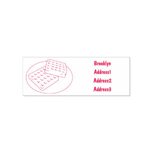 Tampon Auto-encreur Illustration de gaufre