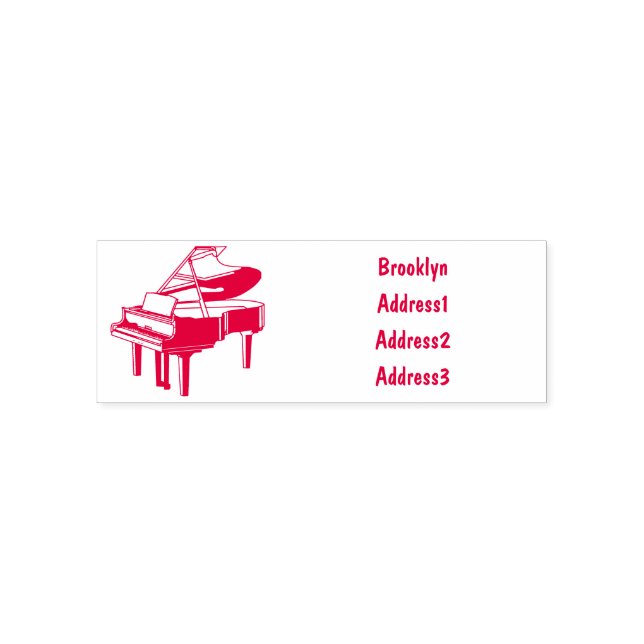 Tampon Auto-encreur Illustration de piano (Design)