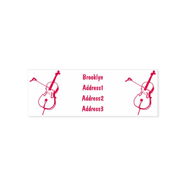 Tampon Auto-encreur Illustration de violoncelle (Design)