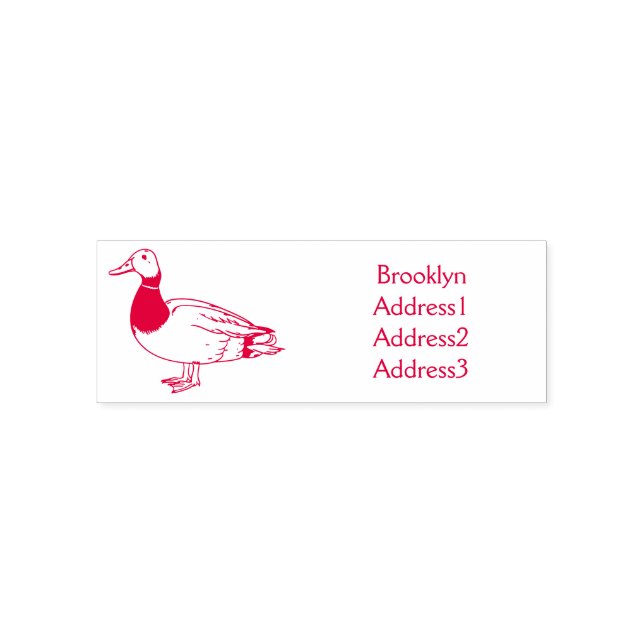 Tampon Auto-encreur Illustration du canard de Majard (Design)