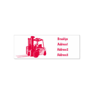 Tampon Auto-encreur Illustration du chariot élévateur