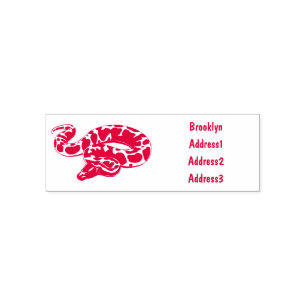 Tampon Auto-encreur Illustration du serpent python birman