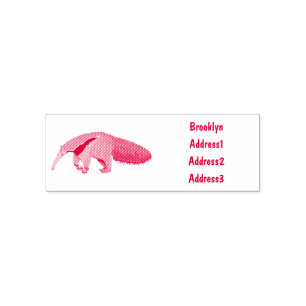 Tampon Auto-encreur Illustration d'un dessin animé d'Anteater