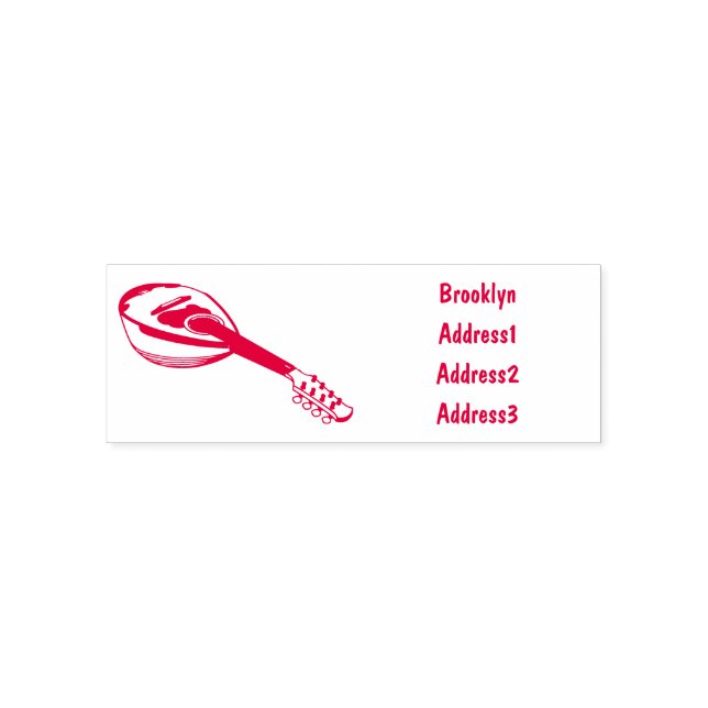 Tampon Auto-encreur Illustration en mandoline (Design)