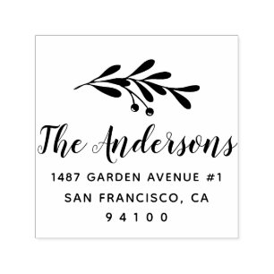 Tampon Auto-encreur Individu de Noël de paix et de joie encrant le