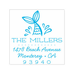 Tampon Auto-encreur Individu fait sur commande d'adresse de sirène