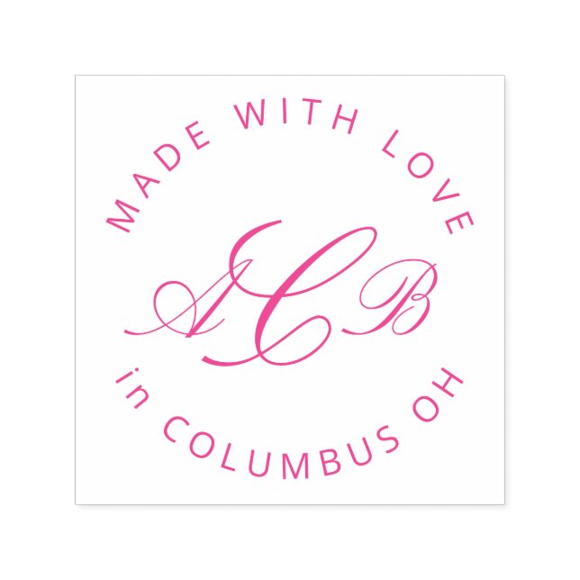 Tampon Auto-encreur Initiales du fabricant Petite entreprise (Design)