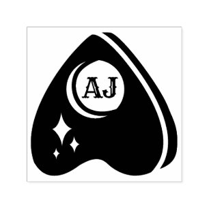 Tampon Auto-encreur Initiales personnalisées de la carte Spirit