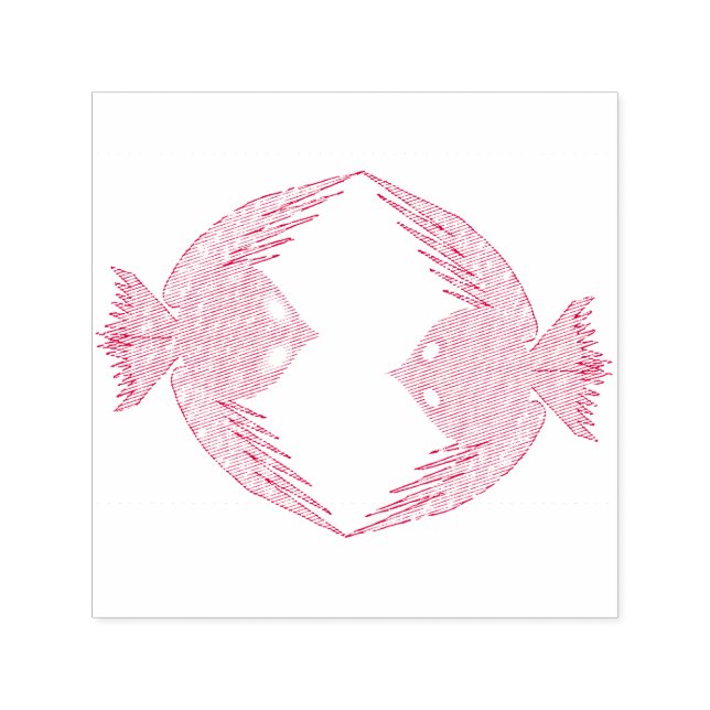 Tampon Auto-encreur Inséparables roses et bleus mignons (Design)