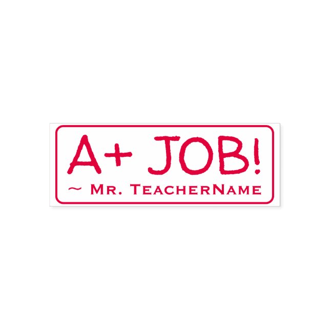 Tampon Auto-encreur Inspiration "A+ JOB !" Classement du tampon en cao (Design)