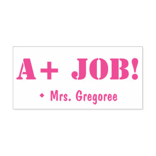 Tampon Auto-encreur Inspirer "A+ JOB !" Timbre en caoutchouc Tutor