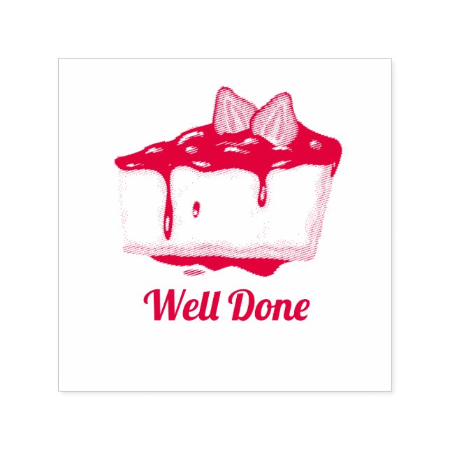 Tampon Auto-encreur Joli gâteau Timbre de l'enseignant bien fait (Design)