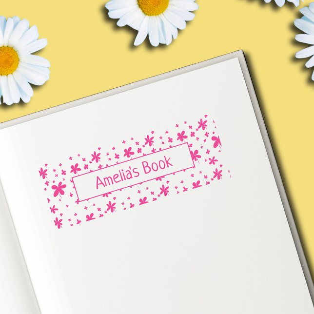 Tampon Auto-encreur Jolie petite tasse de beurre Ce livre appartient à (Créateur téléchargé)