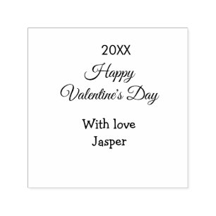Tampon Auto-encreur Joyeuse Saint-Valentin nom amour simple année styl