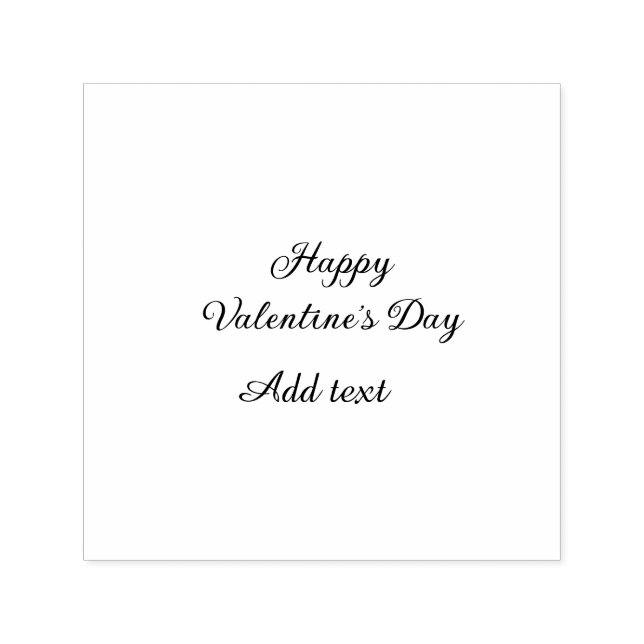 Tampon Auto-encreur Joyeuse Saint-Valentin texte rose nom message (Design)