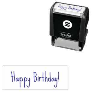 Tampon Auto-encreur Joyeux Anniversaire ! Texte de style de police man