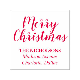 Tampon Auto-encreur Joyeux Noël Décontracté Jour férié