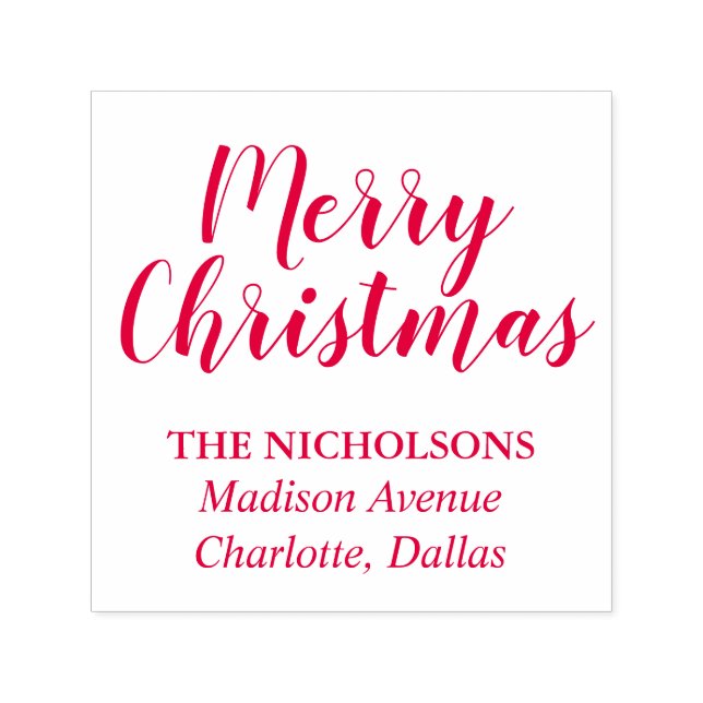 Tampon Auto-encreur Joyeux Noël Décontracté Jour férié (Design)