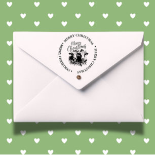 Tampon Auto-encreur Joyeux Noël Pays Vache thème