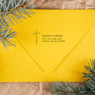 Tampon Auto-encreur Joyeux Nous Vous Adorons   Hymne de Noël