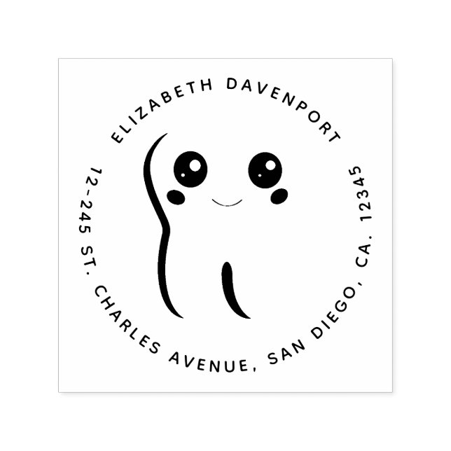 Tampon Auto-encreur Joyeux sourire Dental Tooth Cute (Design)