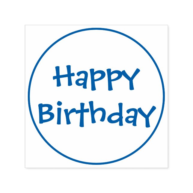 Tampon Auto-encreur Joyeux timbre d'anniversaire (Design)