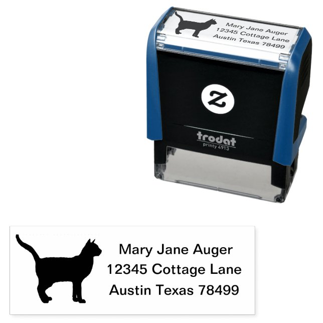 Tampon Auto-encreur Korat Cat Personnalisé (En situation)