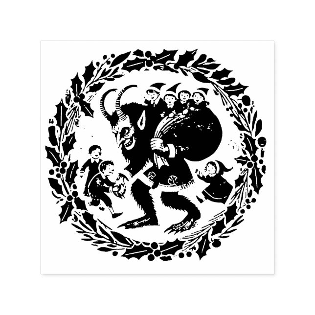 Tampon Auto-encreur Krampus Noël (Design)