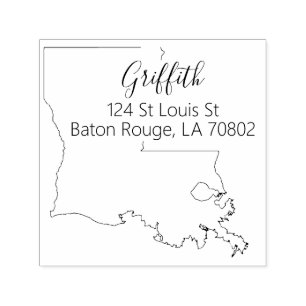 Tampon Auto-encreur LA État de Louisiane Retour Adresse Cachet