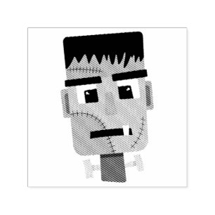 Tampon Auto-encreur La tête du monstre Frankenstein