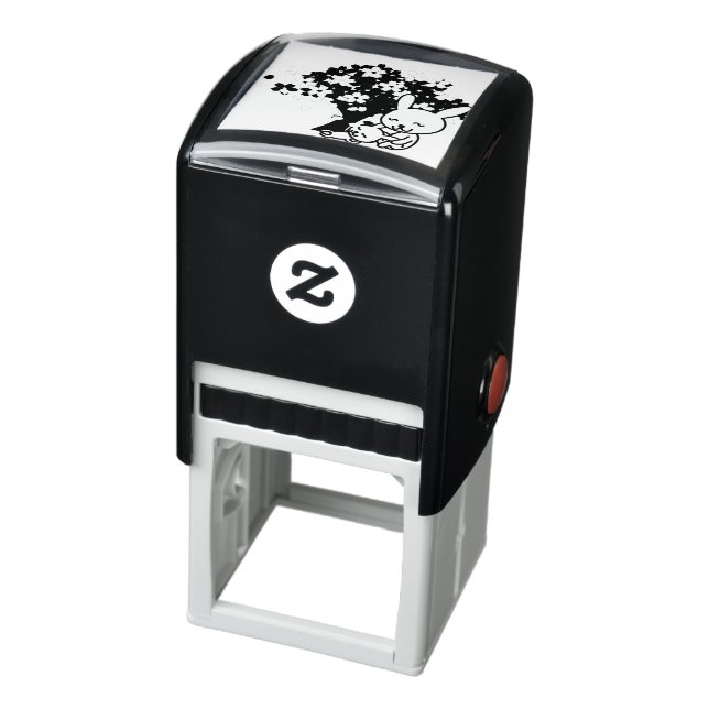 Tampon Auto-encreur lapins-lapins-animal-mignon-arbre (Produit)