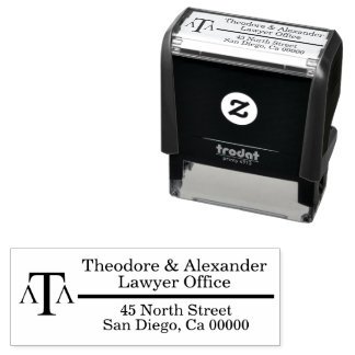 Tampon Auto-encreur Lawyer Black Modern Business