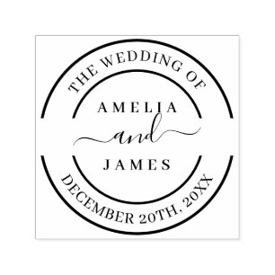 Tampon Auto-encreur Le Mariage du Timbre pour mariage auto-ink