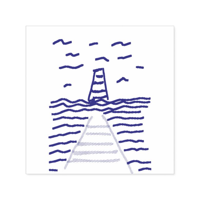Tampon Auto-encreur Le phare et la jetée (Design)