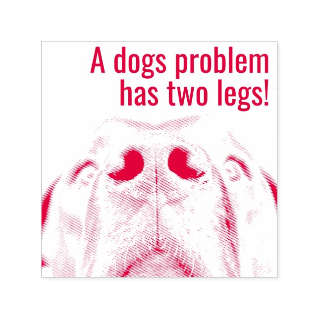 Tampon Auto-encreur Les humains pourraient être des problèmes (Design)