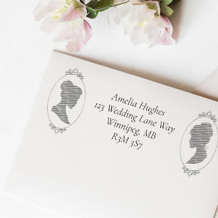 Tampon Auto-encreur Lesbiennes Mariées Regency Rose Roses