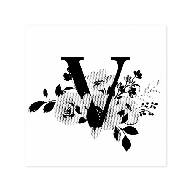 Tampon Auto-encreur Lettre V (Design)