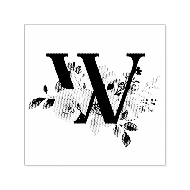 Tampon Auto-encreur Lettre W (Design)