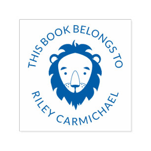 Tampon Auto-encreur Lion Ce Livre Appartient À - Nom