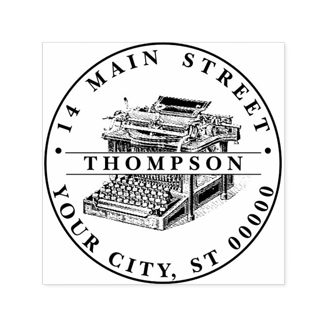 Tampon Auto-encreur Lithographe vintage (Design)