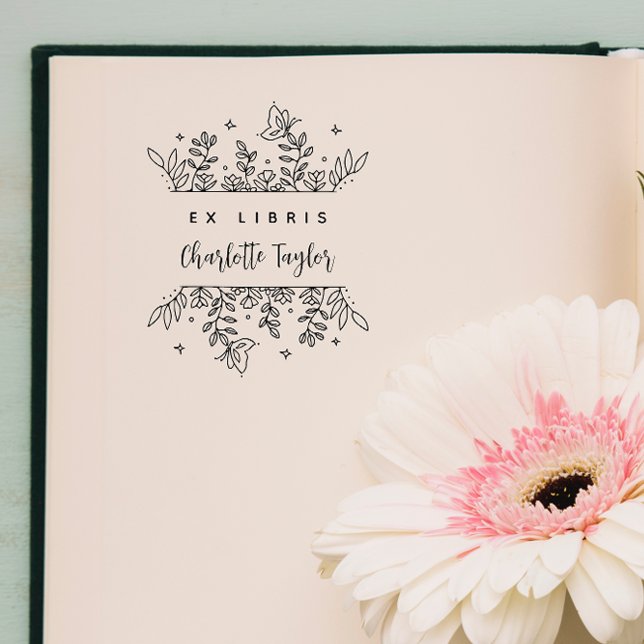 Tampon Auto-encreur Livre Botanique Chic Enchanted Forest (Créateur téléchargé)