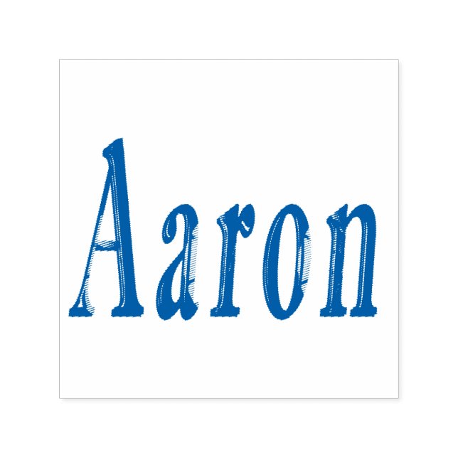 Tampon Auto-encreur Logo Aaron Name, (Design)