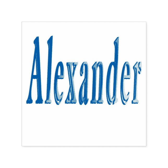 Tampon Auto-encreur Logo Alexander Name, (Design)