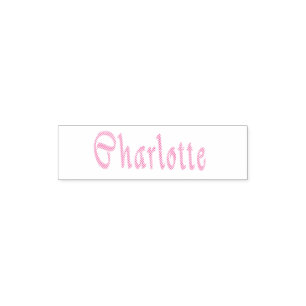 Tampon Auto-encreur Logo Charlotte Name,