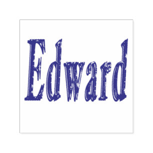Tampon Auto-encreur Logo de Edward Name,