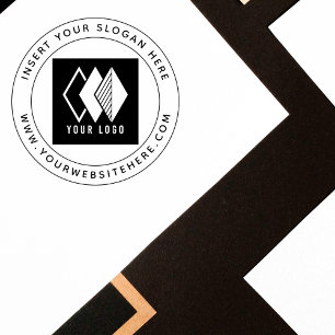 Tampon Auto-encreur Logo de l'entreprise moderne Round Promotion Busin